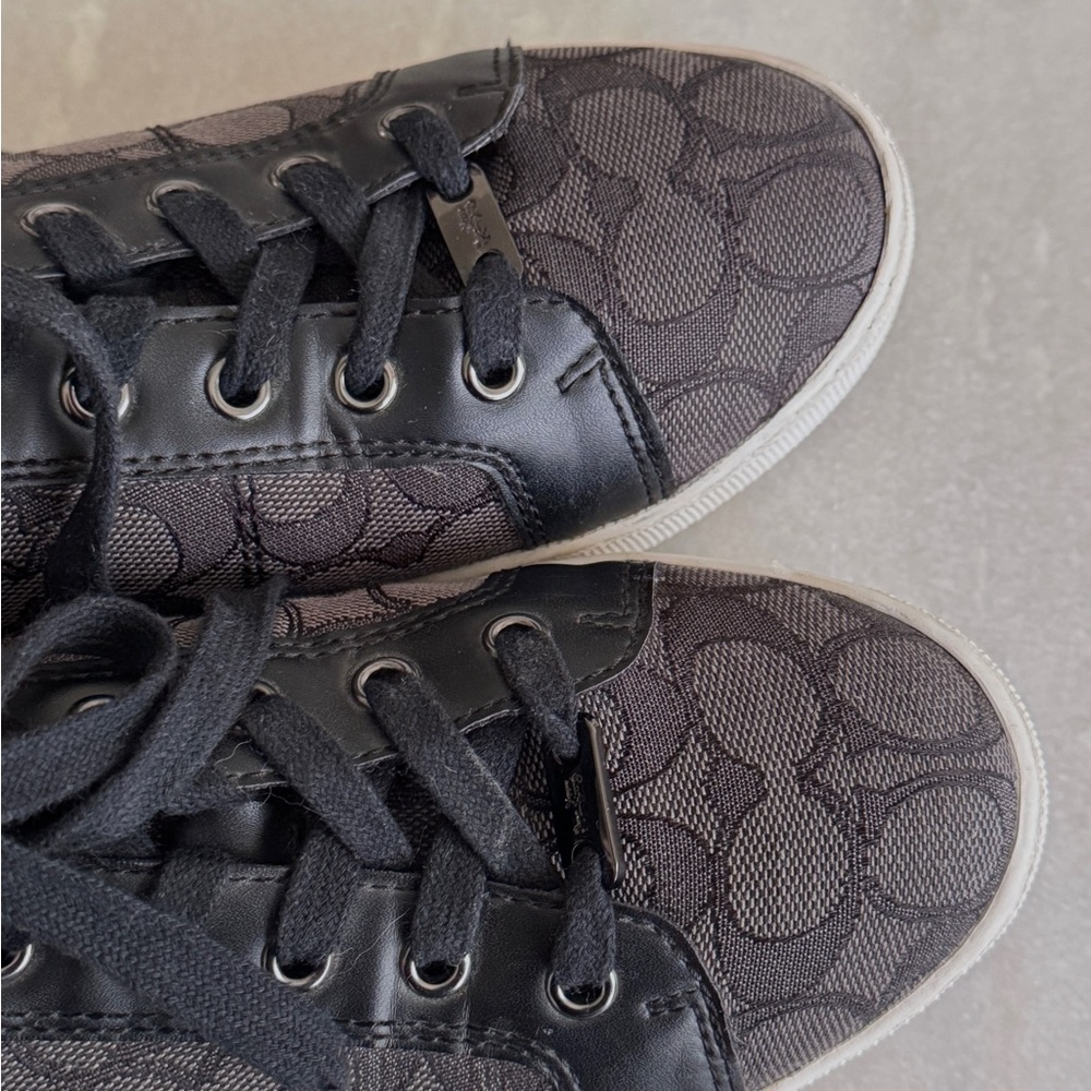 Coach Canvas Paddy Signa. Logo Sneakers - Picture 8 of 10